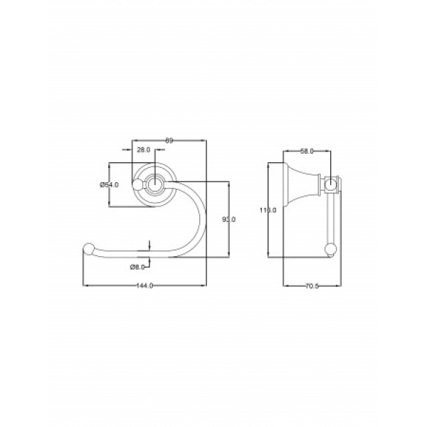 IKON / Clasico Toilet Roll Holder - 66504 - Image 6