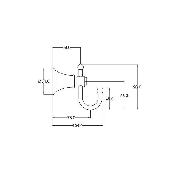 IKON / Clasico Robe Hook - 66506 - Image 6