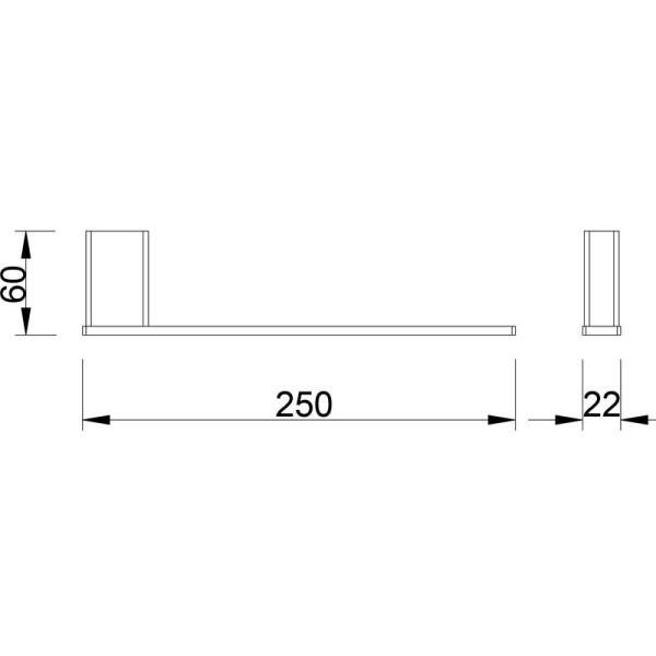 AIKO TOWEL BAR - 7104 - Image 2