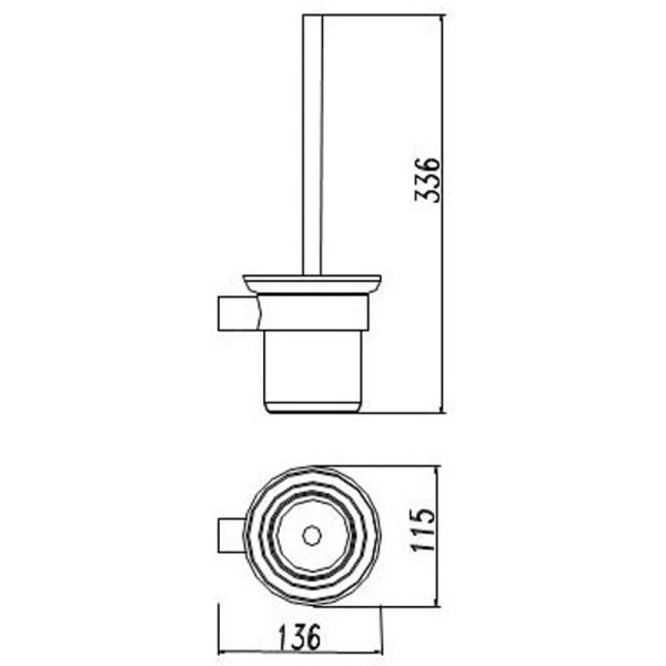 DOVE TOILET BRUSH SET - 7305 - Image 2