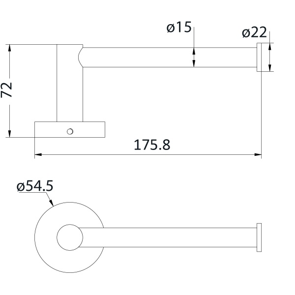 OTUS TOILET ROLL HOLDER - 8116A - Image 2