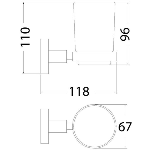 OTUS TUMBLER HOLDER SINGLE - 8121 - Image 2