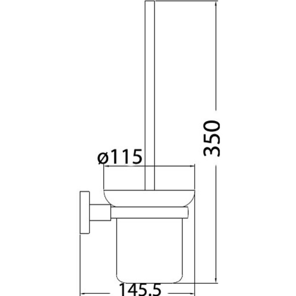 SARA TOILET BRUSH SET - 8919 - Image 2