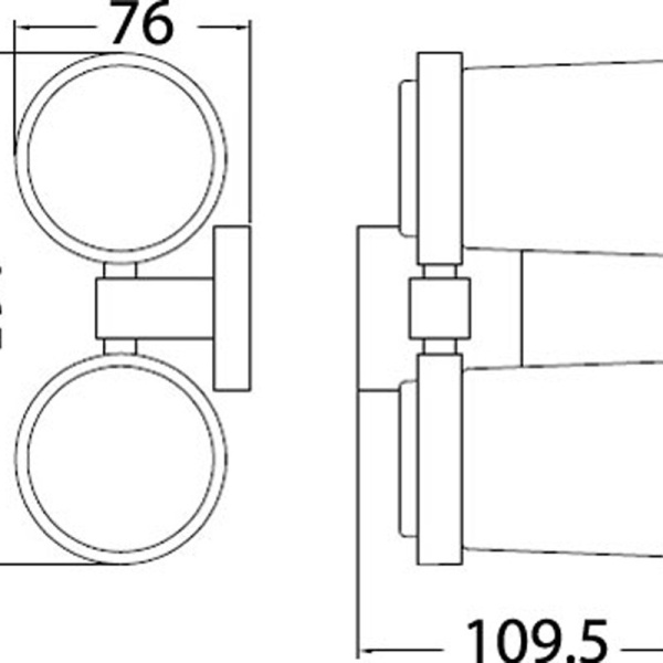SARA DOUBLE TUMBLER HOLDER - 8928 - Image 2