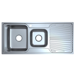 OTUS 1 & 1/2 BOWL & SINGLE DRAINER KITCHEN SINK - P0010848-2LHB