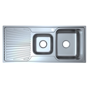 OTUS 1 & 1/2 BOWL & SINGLE DRAINER KITCHEN SINK - P0010848-2RHB