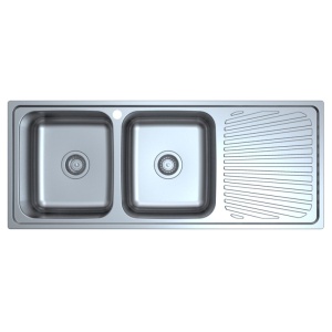 OTUS DOUBLE BOWL & SINGLE DRAINER KITCHEN SINK - P0011848-2LHB