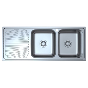 OTUS DOUBLE BOWL & SINGLE DRAINER KITCHEN SINK - P0011848-2RHB