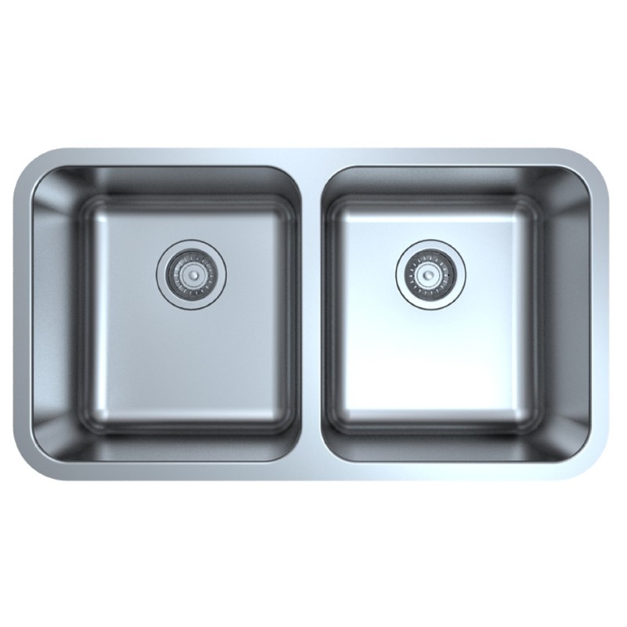Otus Double Bowl Undermount Sink 822mm