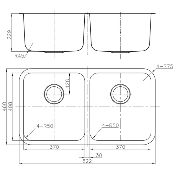 OTUS DOUBLE BOWL KITCHEN SINK - P002020 - Image 2