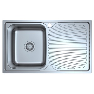 OTUS SINGLE BOWL & SINGLE DRAINER KITCHEN SINK - P008048-2LHB