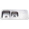 CORA 1 & 3/4 BOWL & SINGLE DRAINER KITCHEN SINK - P1080LHB
