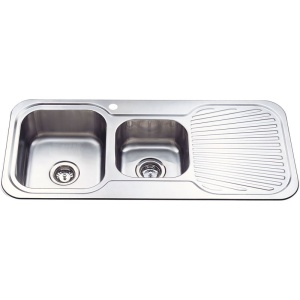 CORA 1 & 3/4 BOWL & SINGLE DRAINER KITCHEN SINK - P1080LHB