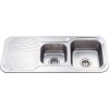 CORA 1 & 3/4 BOWL & SINGLE DRAINER KITCHEN SINK - P1080RHB