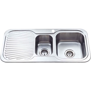 CORA 1 & 1/2 BOWL & SINGLE DRAINER KITCHEN SINK - P980RHB