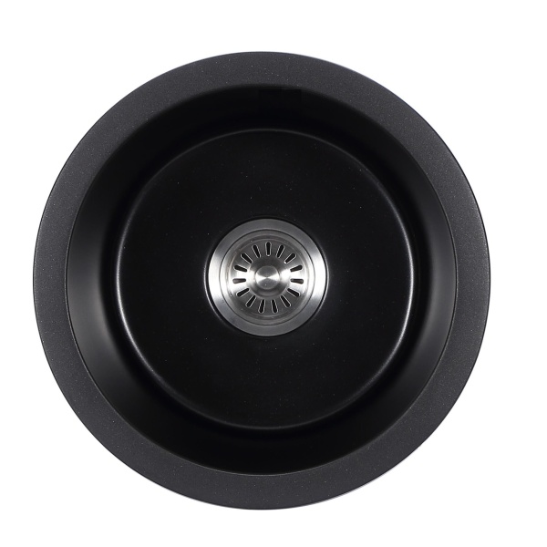 Cora Round Black Granite Sink- PGR410R-MB