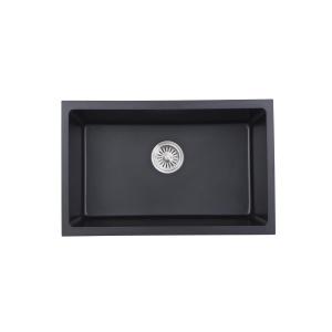 Cora Black Undermount Granite Sink - PGR6843-MB