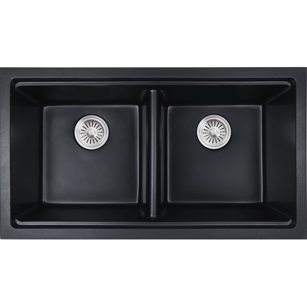 Cora Black Granite Sink - PGR8346D-MB