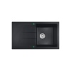 Cora Black Granite Sink with Drainer- PGR8650SD-MB