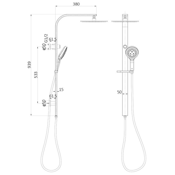 REGAL MULTIFUNCTION SHOWER SET - PHC74167R - Image 4