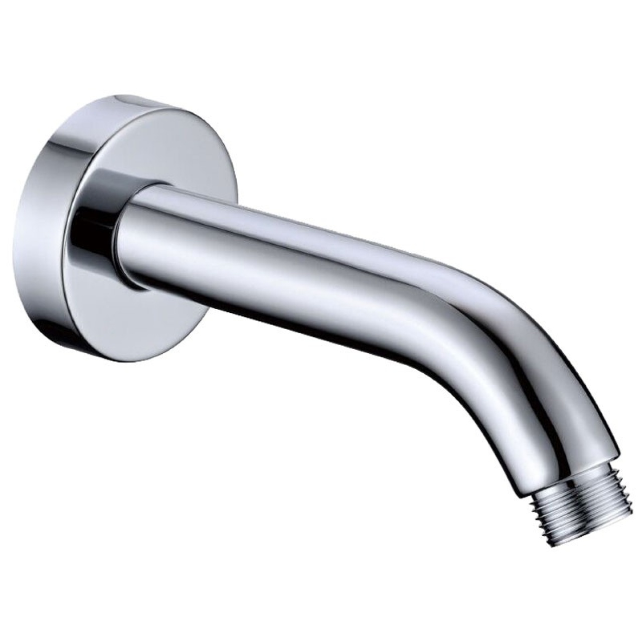 Round Shower Arm Horizontal Chrome 140mm