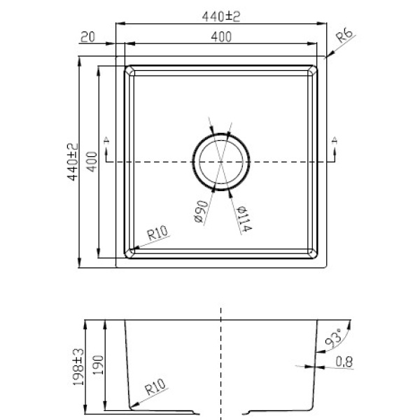 NEW CORA UNDERMOUNT SINK - PR4040N-A - Image 2