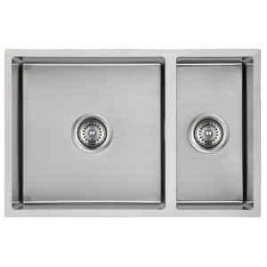 NEW CORA ONE AND HALF BOWLS ABOVE / UNDERMOUNT SINK (R10 CORNER) - PR670ND