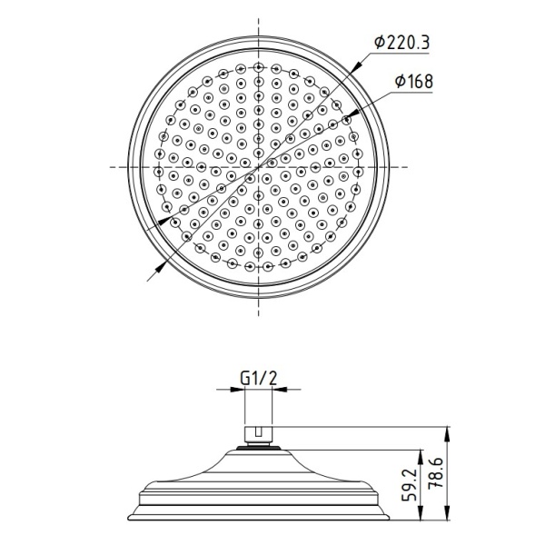IKON CLASICO SHOWER HEAD - PRB083 - Image 6