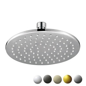 CORA ROUND BRASS SHOWER HEAD 200mm - PRB1056N