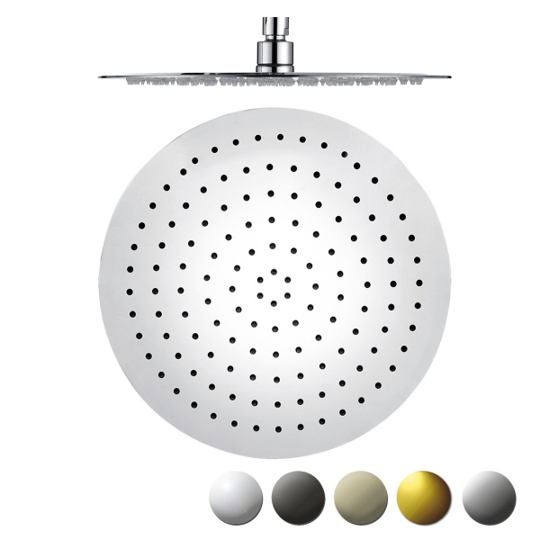 DOVE ROUND SS SHOWER HEAD 250mm - PRS0901N-R
