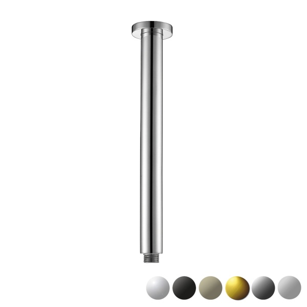 ROUND VERTICAL SHOWER ARM 300mm - PRY001