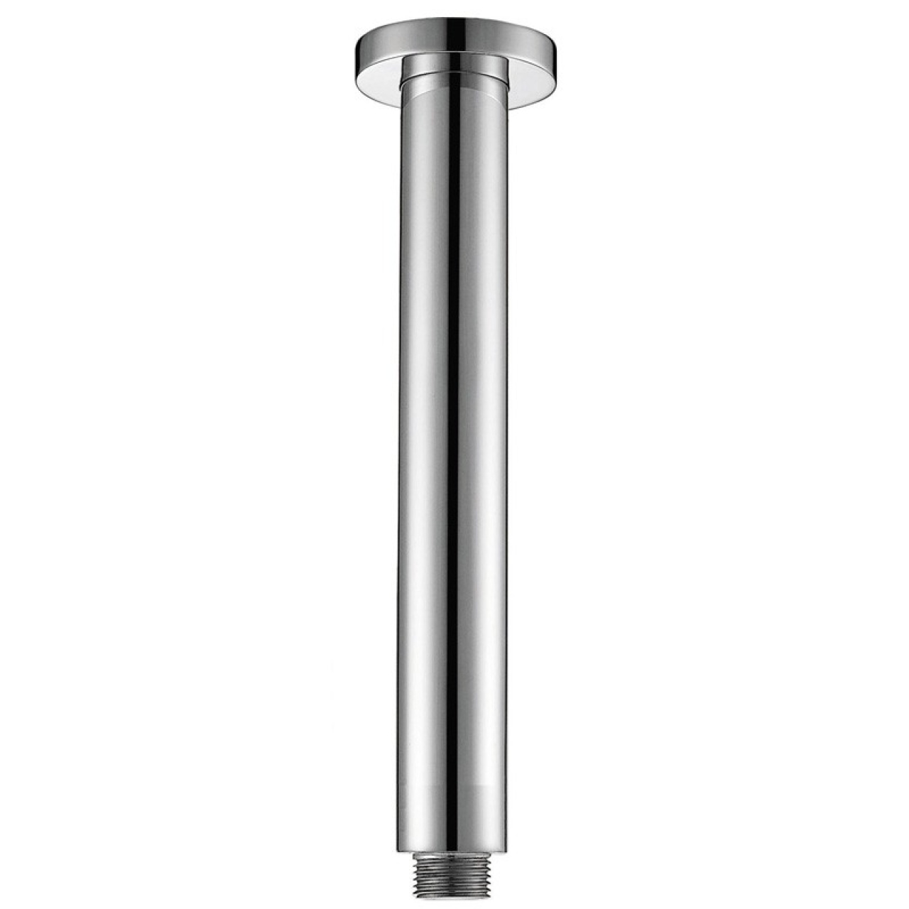 Round Shower Arm Vertical Chrome 200mm