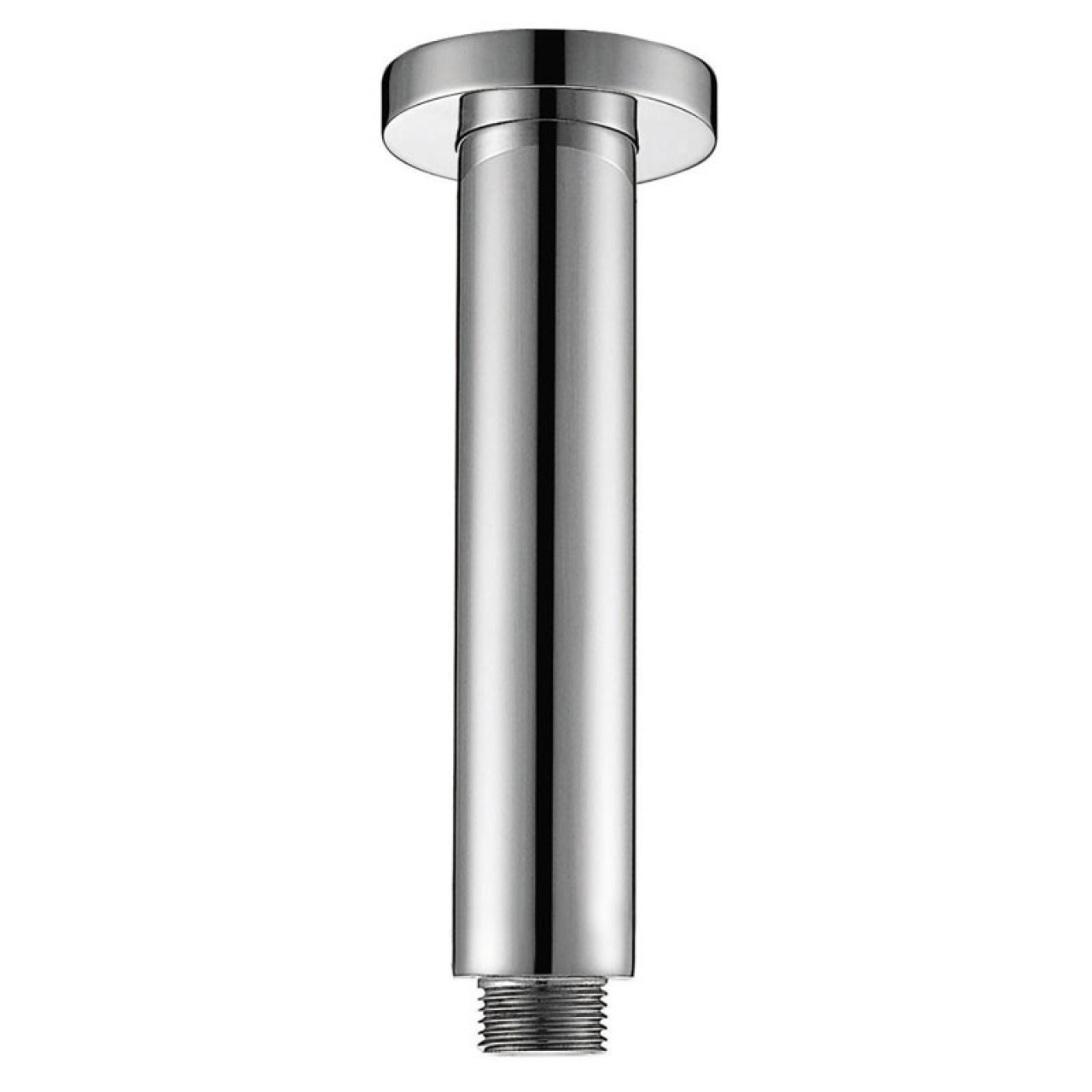 Round Shower Arm Vertical Chrome 100mm