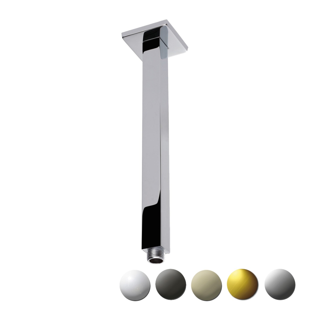 Square Vertical Shower Arm 310mm