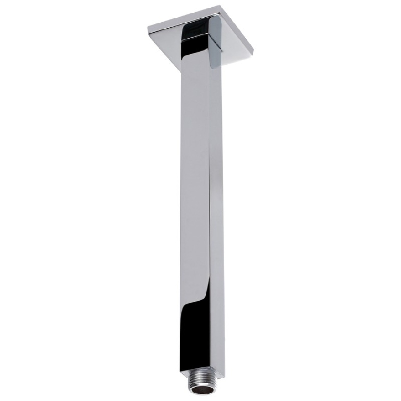 Square Shower Arm Vertical Chrome 610mm