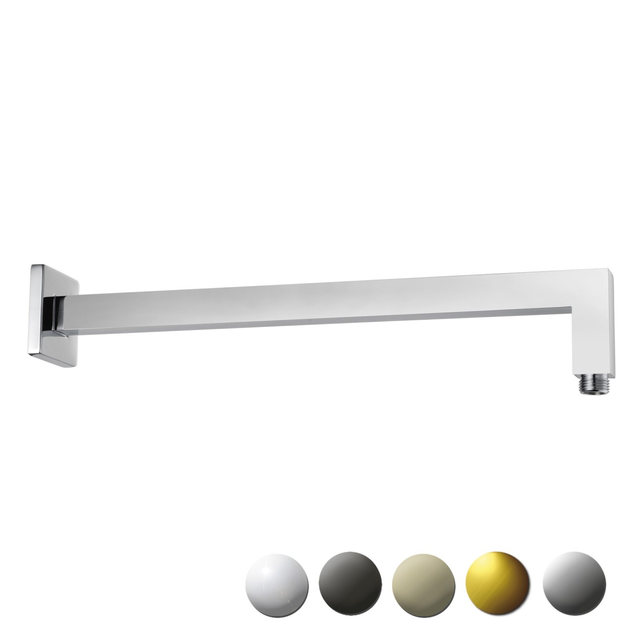 Square Horizontal Shower Arm 400mm