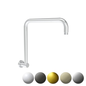 Round Rectangle Curved Shower Arm - PRY020