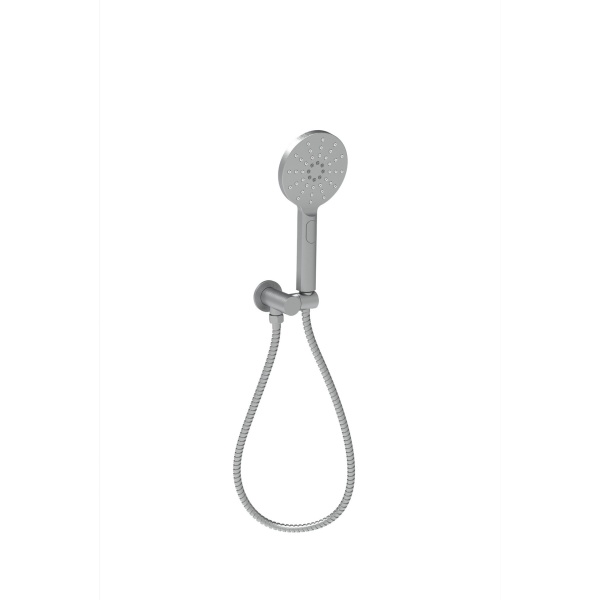 CORA ROUND HAND SHOWER ON WALL OUTLET BRACKET CHROME - PSH036-1 - Image 3