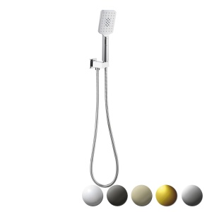 EDEN SQUARE HAND SHOWER ON WALL OUTLET BRACKET CHROME - PSH037-1