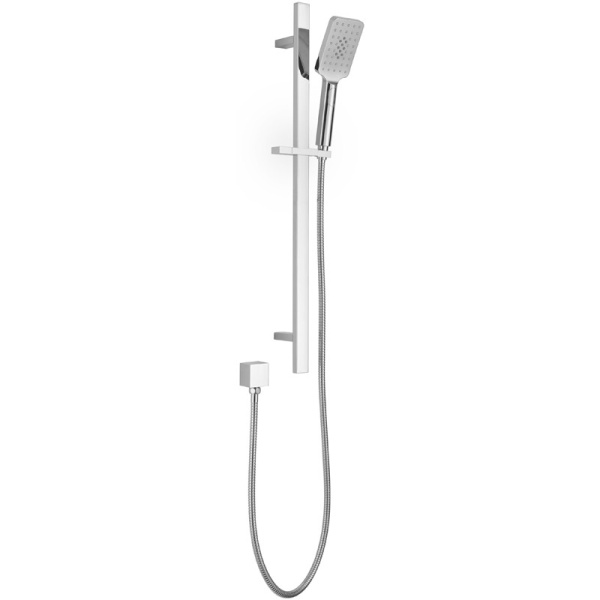 EDEN SQUARE SLIDING SHOWER SET CHROME - PSH037