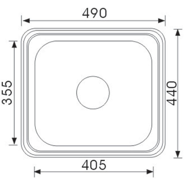 SINGLE BOWL SINK - YH121C - Image 2