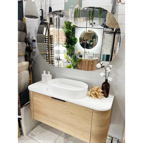 Bondi 1200mm Wall Hung Curve Vanity - Image 4