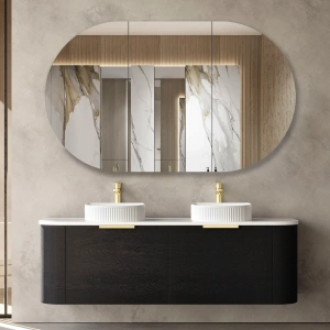Bondi 1500mm  Wall Hung Curve Vanity