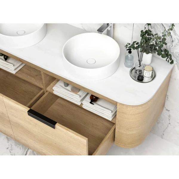 Bondi 1500mm  Wall Hung Curve Vanity - Image 6