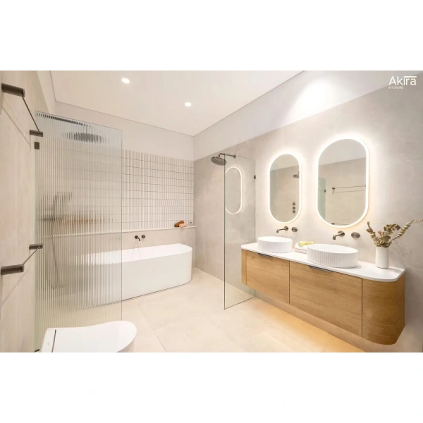 Bondi 1500mm  Wall Hung Curve Vanity - Image 4