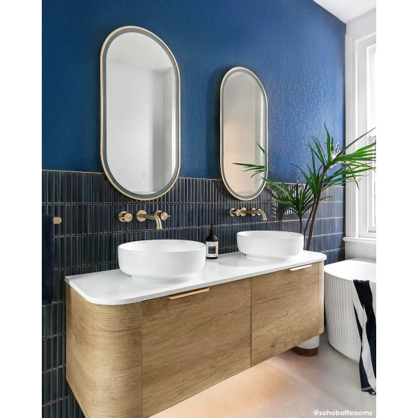 Bondi 1500mm  Wall Hung Curve Vanity - Image 3