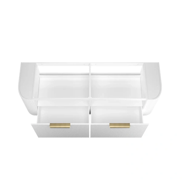 Bondi 1500mm Fluted Wall Hung Curve Vanity - Image 4