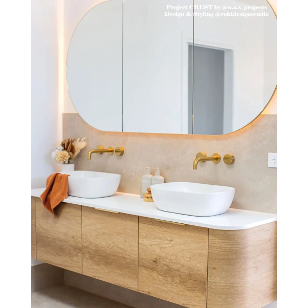 Bondi 1800mm Wall Hung Curve Vanity - Image 3