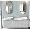 Bondi 1800mm  Fluted Wall Hung Curve Vanity