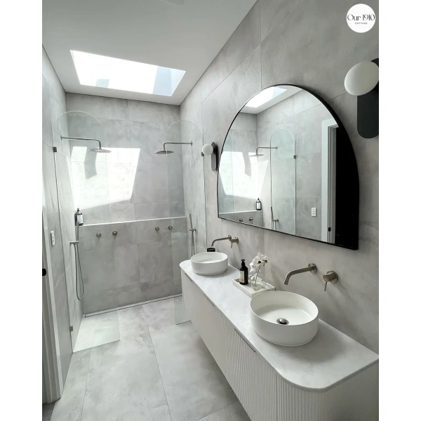 Bondi 1800mm  Fluted Wall Hung Curve Vanity - Image 9